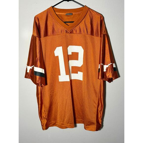 Texas Longhorns Burnt Orange Jersey NCAA #12 Jersey Pro Edge Sz XL - Picture 1 of 7